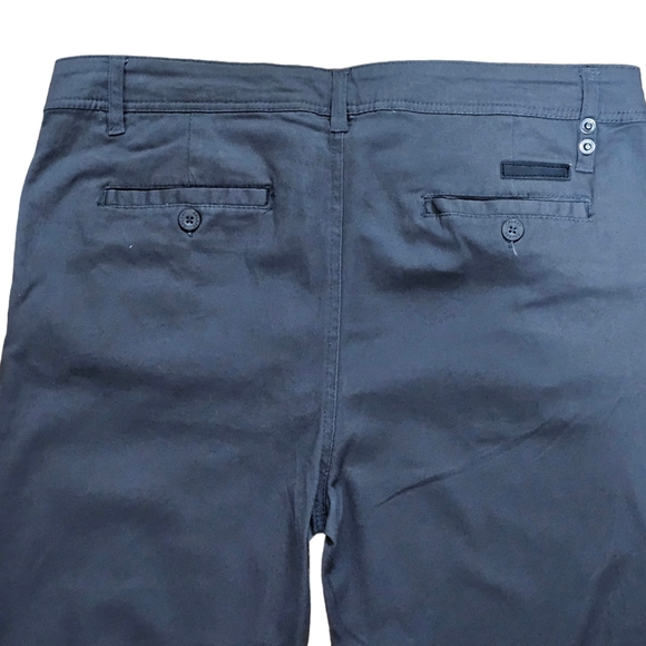 GALAXY by HARVIC Men's Super Stretch Slim Fit Chino Pants Dk Gray 32W 32L - Picture 10 of 10